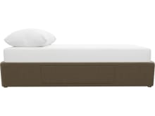 Zenith Kids 1 Storage Drawer Bed Base Tribute Walnut color Tribute Walnut