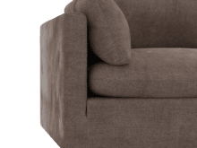 Willow Muse Mink Modular Sofa - 6 Seater RAF Terminal color Muse Mink