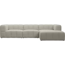 Lucello Noa Desert Modular Sofa with Ottoman - 4 Piece color Noa Desert