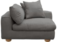 Tully California Slate Right Arm Facing Chair Module color California Slate