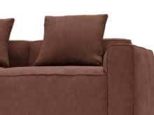 Riley Apt Muse Rust Sofa - 5 Seater LAF Terminal color Muse Rust