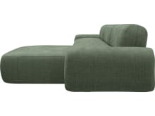 Beckett Tribute Dark Jade Chaise Sofa - 3 Seater color Tribute Dark Jade