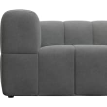 Lucello Maya Flint Modular Sofa with Ottoman - 5 Piece color Maya Flint