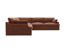 Retreat Muse Rust Corner Sofa - 5 Seater color Muse Rust