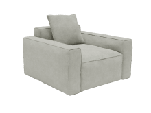 Riley Apt Toorak Pebble Armchair color Toorak Pebble