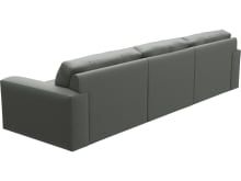 Monica Tribute Storm Chaise Sofa - 3 Seater color Tribute Storm