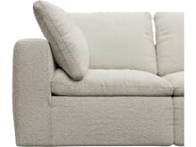 Cloud Boucle Ivory Modular Sofa - 3 Piece color Boucle Ivory