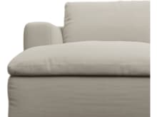 Cloud Deep Isla Sea Pearl Left Facing Modular Sofa - 3 Seater Chaise color Isla Sea Pearl