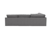 Retreat View Steel Corner Sofa - 5 Seater color View Steel