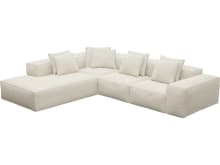 Riley Alpine Mist Modular Sofa - Arm, 2x Armless, Corner, Left Terminal color Alpine Mist