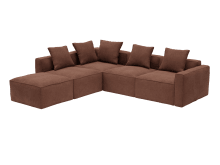 Riley Apt Muse Rust Sofa - 5 Seater LAF Terminal color Muse Rust