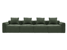 Riley Apt Muse Forest Sofa - 4 Seater color Muse Forest