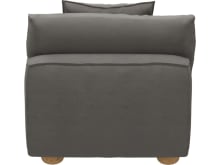 Tully Isla Soft Grey Armless Sofa Chair Module color Isla Soft Grey