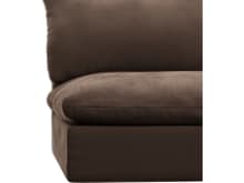 Willow Muse Chocolate 1 Seat Right Arm Facing Sofa Module color Muse Chocolate