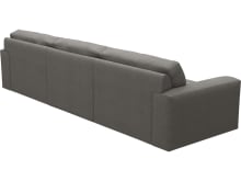 Monica Isla Soft Grey Chaise Sofa - 3 Seater color Isla Soft Grey