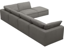 Cloud Deep Isla Soft Grey Modular Sofa - 6 Piece color Isla Soft Grey
