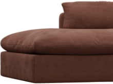 Willow Muse Rust Chaise Left Arm Facing Sofa Module color Muse Rust