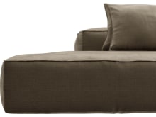 Riley Tribute Walnut Modular Sofa - 1x Arm, 1x Armless, 1x Left Terminal color Tribute Walnut