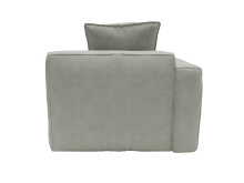 Riley Apt Toorak Pebble Chaise Left Arm Facing Sofa Module color Toorak Pebble