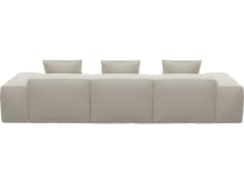 Riley Toorak Pearl Modular Sofa - 3 Seater Chaise color Toorak Pearl