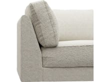Monica Boucle Ivory Corner Sofa Chair Module color Boucle Ivory