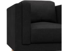 Hayes California Charcoal Armchair color California Charcoal