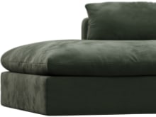 Willow Muse Forest Chaise Left Arm Facing Sofa Module color Muse Forest