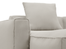 Riley Apt Santa Fe Sand Sofa - 3 Seater and Ottoman color Santa Fe Sand