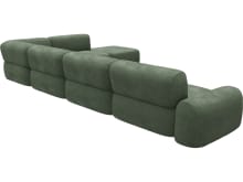Beckett Tribute Dark Jade Modular Sofa - 7 Piece color Tribute Dark Jade