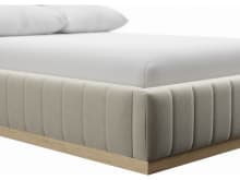 Brentwood Gas Lift Bed Muse Flax color Muse Flax