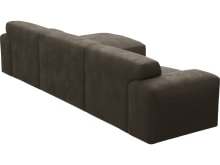 Copenhagen Muse Mink Chaise Sofa - 3 Seater color Muse Mink