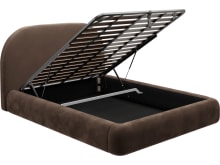 Capri Gas Lift Bed Muse Chocolate color Muse Chocolate