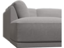 Emily Modular Sofa View Steel - 6 Piece color View Steel