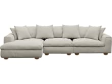 Tully Noa Desert Chaise Sofa - 3 Seater color Noa Desert