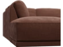 Emily Modular Sofa Muse Rust - 5 Piece color Muse Rust