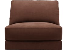 Monica Muse Rust Armless Sofa Chair Module color Muse Rust
