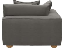 Tully Isla Soft Grey Chaise Left Arm Facing Module color Isla Soft Grey