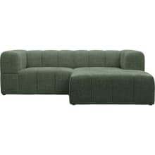 Lucello Tribute Dark Jade Modular Sofa with Ottoman - 3 Piece color Tribute Dark Jade