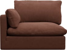 Willow Muse Rust 1 Seat Left Arm Facing Sofa Module color Muse Rust