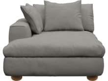 Tully Isla Soft Grey Chaise Left Arm Facing Module color Isla Soft Grey