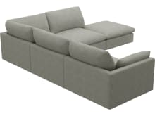 Willow Toorak Pebble Modular Sofa - 5 Seater RAF Terminal color Toorak Pebble