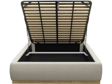 Haven Gas Lift Bed Muse Flax color Muse Flax