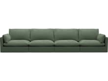 Willow Tribute Dark Jade Modular Sofa - 4 Seater color Tribute Dark Jade