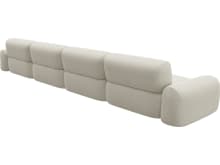 Beckett Muse Flax Modular Sofa - 4 Seater color Muse Flax