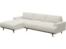 Dane Boucle Ivory Chaise Sofa - 3 Seater color Boucle Ivory