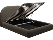 Capri Gas Lift Bed Muse Mink color Muse Mink