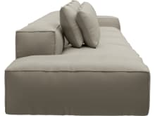 Riley Plaza Natural Modular Sofa - 1x Arm, 3x Armless, 1x Left Terminal color Plaza Natural