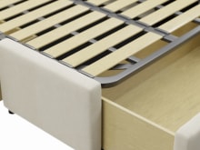 Aria Muse Flax Left Drawer Storage Bed color Muse Flax