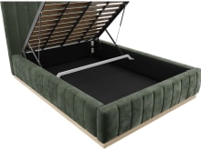 Brentwood Gas Lift Bed Muse Forest color Muse Forest
