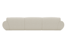 Malmo Muse Flax Chaise Sofa - 3 Seater color Muse Flax